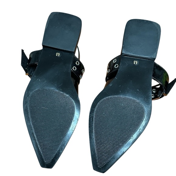 Steve Madden Black Womens Karson Slingback Flat‎ with Buckle - Picture 8 of 8